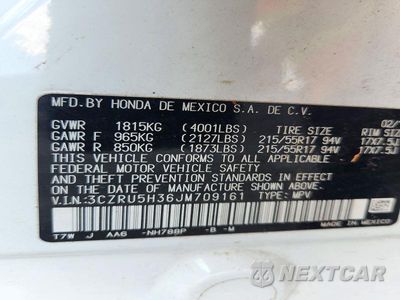 Zdjęcie 12 z 12 samochodu: 2018 HONDA HR-V LX VIN:3CZRU5H36JM709161 - miniatura