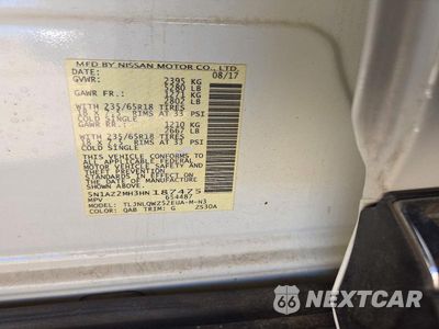 Zdjęcie 13 z 13 samochodu: 2017 NISSAN MURANO SV VIN:5N1AZ2MH3HN187475 - miniatura