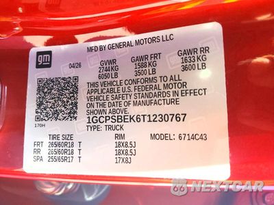 Zdjęcie 12 z 12 samochodu: 2026 CHEVROLET COLORADO VIN:1GCPSBEK6T1230767 - miniatura