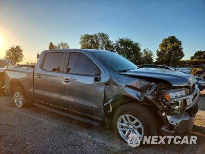 Czwarte zdjęcie samochodu z boku: 2021 CHEVROLET SILVERADO C1500 RST VIN:1GCPWDED4MZ437095 - miniatura