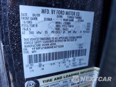 Zdjęcie 13 z 13 samochodu: 2009 FORD EXPEDITION EDDIE BAUER VIN:1FMFU18569EA71235 - miniatura