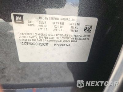 Zdjęcie 12 z 12 samochodu: 2016 CHEVROLET MALIBU LT VIN:1G1ZF5SX7GF203531 - miniatura