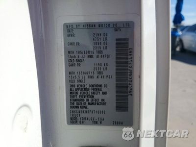 Zdjęcie 12 z 12 samochodu: 2015 NISSAN NV200 DELIVERY VAN VIN:3N6CM0KN8FK716380 - miniatura