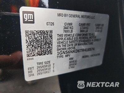 Zdjęcie 13 z 13 samochodu: 2026 CHEVROLET TAHOE K1500 LT VIN:1GNS6NKD6TR418574 - miniatura