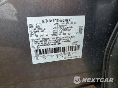 Zdjęcie 13 z 13 samochodu: 2023 FORD EDGE TITANIUM VIN:2FMPK4K96PBA21841 - miniatura