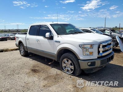 Czwarte zdjęcie samochodu z boku: 2015 FORD F150 SUPERCREW VIN:1FTEW1E82FFC33716 - miniatura
