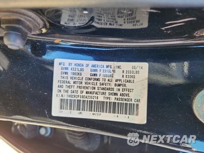 Zdjęcie 12 z 12 samochodu: 2014 HONDA ACCORD SPORT VIN:1HGCR2F56EA235216 - miniatura