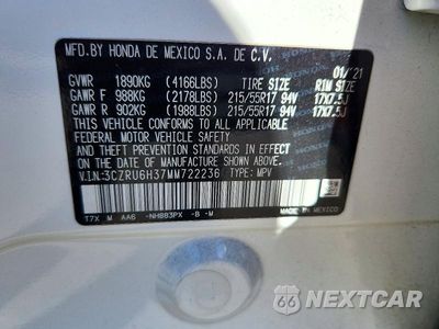 Zdjęcie 13 z 13 samochodu: 2021 HONDA HR-V LX VIN:3CZRU6H37MM722236 - miniatura