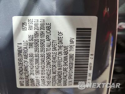 Zdjęcie 14 z 14 samochodu: 2025 HONDA PILOT BLACK VIN:5FNYG1H90SB132882 - miniatura