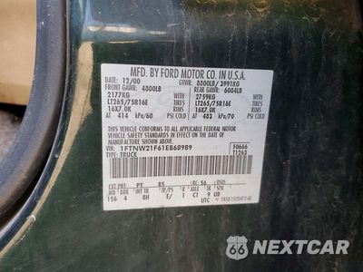 Zdjęcie 12 z 12 samochodu: 2001 FORD F250 SUPER DUTY VIN:1FTNW21F61EB68989 - miniatura