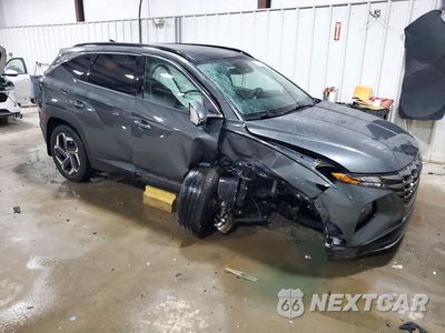 Czwarte zdjęcie samochodu z boku: 2022 HYUNDAI TUCSON LIMITED VIN:KM8JECA10NU045644 - miniatura