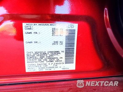 Zdjęcie 12 z 12 samochodu: 2013 NISSAN ALTIMA 2.5 VIN:1N4AL3AP7DC172609 - miniatura