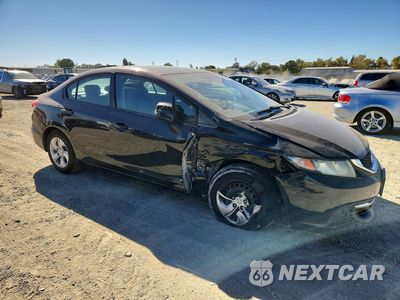 Czwarte zdjęcie samochodu z boku: 2013 HONDA CIVIC LX VIN:19XFB2F58DE287930 - miniatura
