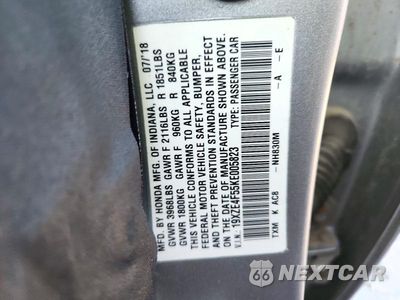 Zdjęcie 12 z 12 samochodu: 2019 HONDA INSIGHT EX VIN:19XZE4F55KE005823 - miniatura