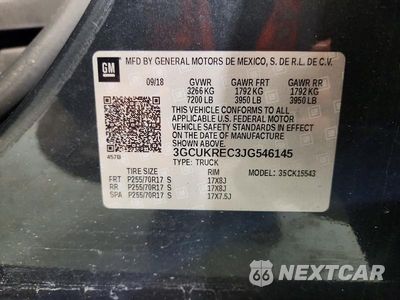 Zdjęcie 12 z 12 samochodu: 2018 CHEVROLET SILVERADO K1500 LT VIN:3GCUKREC3JG546145 - miniatura
