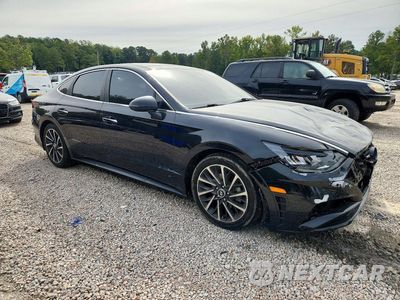 Czwarte zdjęcie samochodu z boku: 2020 HYUNDAI SONATA LIMITED VIN:5NPEH4J21LH050144 - miniatura