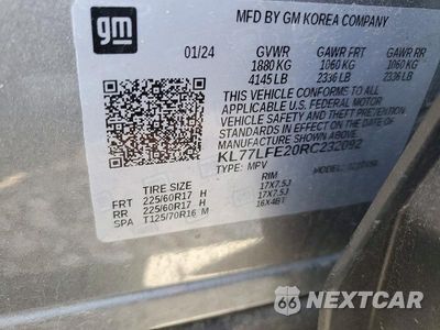 Zdjęcie 12 z 12 samochodu: 2024 CHEVROLET TRAX LS VIN:KL77LFE20RC232092 - miniatura