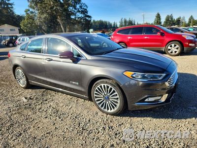 Czwarte zdjęcie samochodu z boku: 2018 FORD FUSION TITANIUM/PLATINUM HEV VIN:3FA6P0RU8JR248502 - miniatura