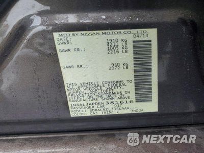 Zdjęcie 12 z 12 samochodu: 2014 NISSAN ALTIMA 2.5 S VIN:1N4AL3AP0EN381616 - miniatura
