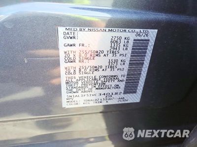 Zdjęcie 13 z 13 samochodu: 2027 INFINITI QX60 LUXE VIN:5N1AL1F51VC340182 - miniatura