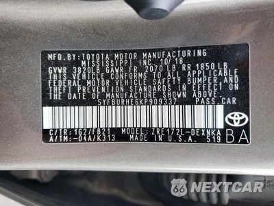 Zdjęcie 12 z 12 samochodu: 2019 TOYOTA COROLLA LE VIN:5YFBURHE6KP909337 - miniatura