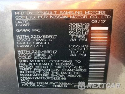 Zdjęcie 14 z 14 samochodu: 2018 NISSAN ROGUE S VIN:KNMAT2MT3JP512646 - miniatura