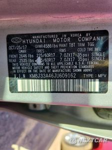 Zdjęcie 13 z 13 samochodu: 2018 HYUNDAI TUCSON SEL VIN:KM8J33A46JU609162 - miniatura