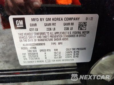 Zdjęcie 13 z 13 samochodu: 2022 BUICK ENCORE GX PREFERRED VIN:KL4MMBS25NB089019 - miniatura