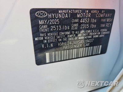 Zdjęcie 12 z 12 samochodu: 2025 HYUNDAI SONATA SE VIN:KMHL24JAXSA518437 - miniatura