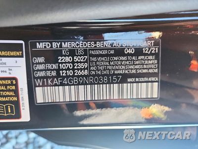 Zdjęcie 12 z 12 samochodu: 2022 MERCEDES-BENZ C 300 VIN:W1KAF4GB9NR038157 - miniatura