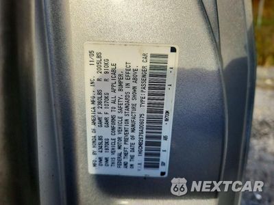Zdjęcie 12 z 12 samochodu: 2006 HONDA ACCORD EX VIN:1HGCM82676A006075 - miniatura