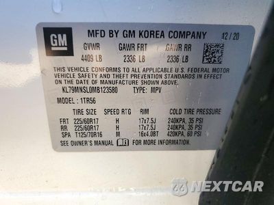 Zdjęcie 13 z 13 samochodu: 2021 CHEVROLET TRAILBLAZER LS VIN:KL79MNSL0MB123580 - miniatura