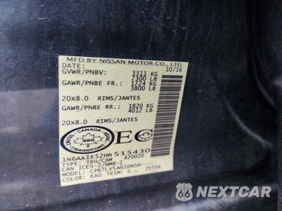 Zdjęcie 12 z 12 samochodu: 2017 NISSAN TITAN S VIN:1N6AA1E52HN515430 - miniatura