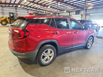 Trzecie zdjęcie samochodu z tyłu: 2022 GMC TERRAIN SLE VIN:3GKALMEV4NL163398 - miniatura