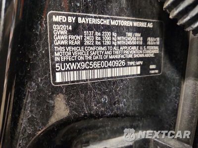 Zdjęcie 13 z 13 samochodu: 2014 BMW X3 XDRIVE28I VIN:5UXWX9C56E0D40926 - miniatura