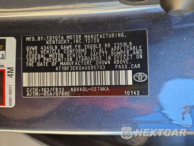 Zdjęcie 13 z 13 samochodu: 2010 TOYOTA CAMRY LE VIN:4T1BF3EK0AU095703 - miniatura