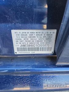 Zdjęcie 12 z 12 samochodu: 2001 HONDA ACCORD EX VIN:JHMCG66821C005675 - miniatura