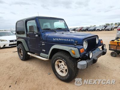 Czwarte zdjęcie samochodu z boku: 2000 JEEP WRANGLER / TJ SPORT VIN:1J4FA49S5YP745357 - miniatura