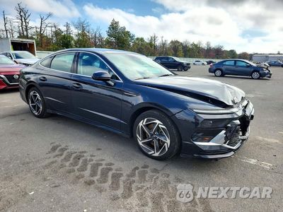 Czwarte zdjęcie samochodu z boku: 2024 HYUNDAI SONATA SEL VIN:KMHL14JA5RA379542 - miniatura