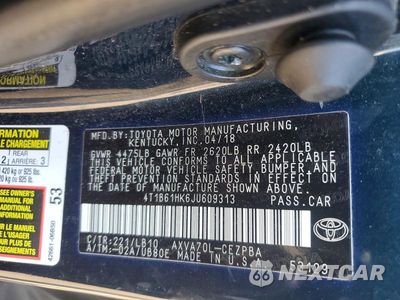 Zdjęcie 12 z 12 samochodu: 2018 TOYOTA CAMRY XSE VIN:4T1B61HK6JU609313 - miniatura