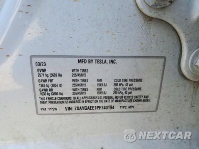 Zdjęcie 12 z 12 samochodu: 2023 TESLA MODEL Y VIN:7SAYGAEE1PF740194 - miniatura