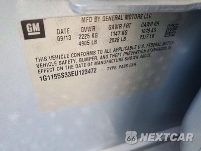 Zdjęcie 12 z 12 samochodu: 2014 CHEVROLET IMPALA LTZ VIN:1G1155S33EU123472 - miniatura