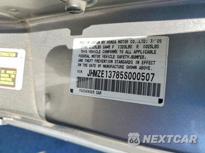 Zdjęcie 13 z 13 samochodu: 2005 HONDA INSIGHT VIN:JHMZE13785S000507 - miniatura