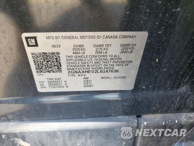Zdjęcie 13 z 13 samochodu: 2020 CHEVROLET EQUINOX LS VIN:2GNAXHEV2L6147636 - miniatura