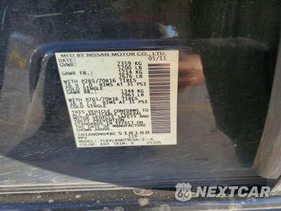 Zdjęcie 13 z 13 samochodu: 2011 NISSAN XTERRA X VIN:5N1AN0NU4BC518188 - miniatura