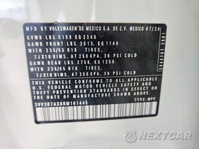 Zdjęcie 13 z 13 samochodu: 2024 VOLKSWAGEN TIGUAN SE VIN:3VV3B7AX8RM161445 - miniatura