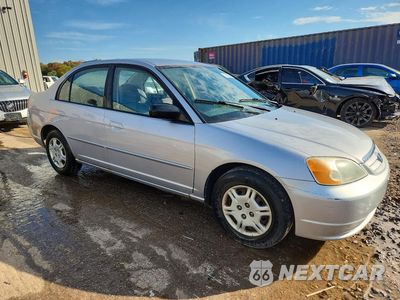 Czwarte zdjęcie samochodu z boku: 2002 HONDA CIVIC LX VIN:1HGES16522L019788 - miniatura