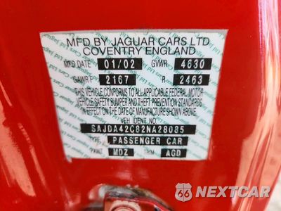 Zdjęcie 12 z 12 samochodu: 2002 JAGUAR XK8 VIN:SAJDA42C82NA28085 - miniatura