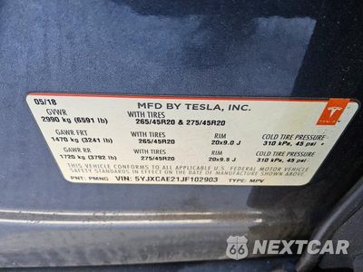 Zdjęcie 13 z 14 samochodu: 2018 TESLA MODEL X VIN:5YJXCAE21JF102903 - miniatura