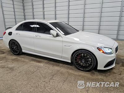 Czwarte zdjęcie samochodu z boku: 2020 MERCEDES-BENZ C 63 AMG-S VIN:55SWF8HB0LU329265 - miniatura